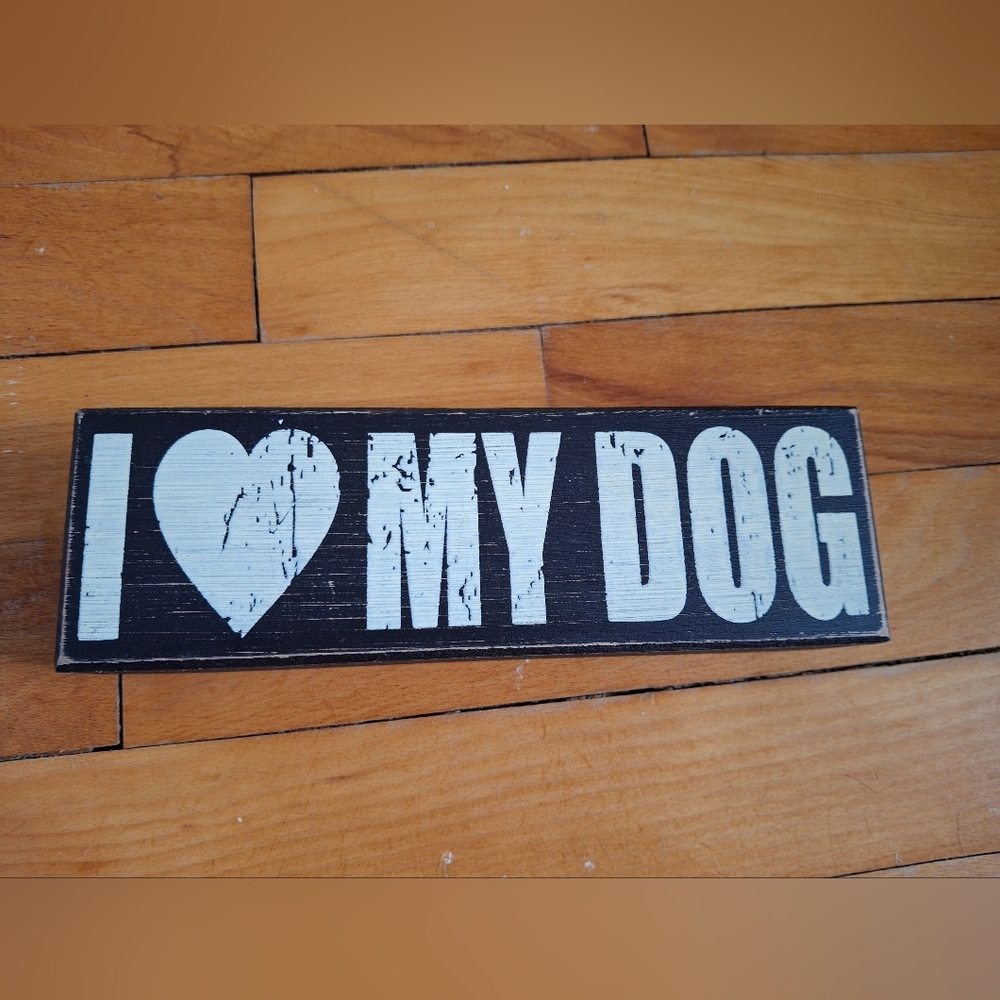Black and White Dog Lover Sign
